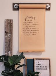 January To Do List Diy Paper Scroll Wall Hanging Paper Wall Hanging Diy Calligraphy Diy Paper
