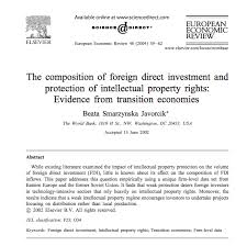 Javorcik Beata Smarzynska 2004a The Composition Of Foreign Direct Investment And Protection Of Intellectua Making Gvcs Work For Development 2016 Prope