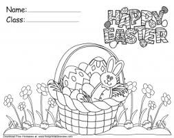 Happy easter coloring pages to print. Happy Easter Coloring Page