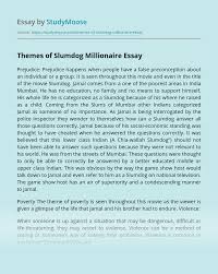 A mumbai teenager reflects on his life after being accused of cheating on the indian version of who wants to be a millionaire?. Themes Of Slumdog Millionaire Free Essay Example