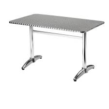 27 X 43 Rectangular Aluminum Table Top With Base At Fashionseating Com Aluminum Table Table Table Top