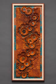 With masking tape and good ideas or using pipes and diverting them from their primary function to create vases, wall decorations. 75 Copper Wall Ideas Copper Wall Copper Copper Art