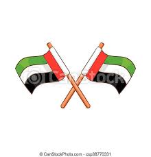 The uae flag was first unveiled on december 2, 1971; Uae Flag Icon Cartoon Style Uae Flag Icon In Cartoon Style Isolated On White Background State Symbol Canstock