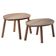 Stockholm Nesting Tables Set Of 2 Walnut Veneer Ikea Coffee Table Ikea Stockholm Nesting Coffee Tables