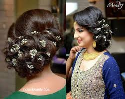 Easy and elegant twisted bun hairstyle. 30 Elegant Bridal Updo Hairstyles Indian Beauty Tips