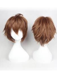 The hairstyles, outfits, accessories, even sometimes the weapons and superpowers are often heavily popular among the fans. Cosplay Wigs Costumes Wigs Dark Brown Hair Wig For Boys