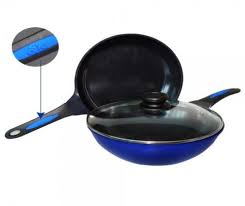 Wonderchef Signature Series Set Wok N Frying Pan Eco Friendly Ceramic Coating Totally Free From Kitchen Cookware Appliances Online Cookware And Bakeware