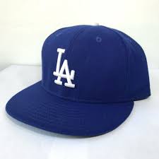 New Era Los Angeles Dodgers Hat Made In Usa Blue White La 59fifty Fitted 7 3 8 Newera Baseballcap Casual Dodger Hats New Era Hat Making