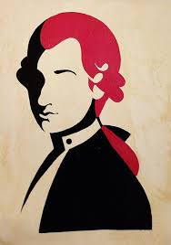 Wolfgang Amadeus Mozart Music Notes Drawing Music Illustration Contemporary Art Prints