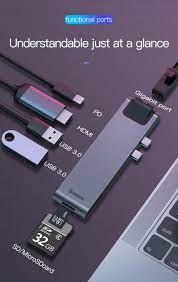 baseus usb c dock cahub l0g 秋葉館 com mac専門店 apple 製品 ハイテクガジェット デザイン小物