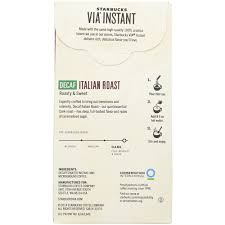 Explore the menu, sign up for starbucks® rewards, manage your gift card and more. Starbucks Via Instant Italian Roast Decaf Coffee Sweet Rich Deep Flavor Instant And Microground Coffee 12 Count Overstock 19784021