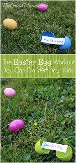 The Easter Egg Workout You Can Do With Your Kids The Good Mama Exercise For Kids Yoga For Kids Easter Games For Kids