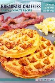 Are You The King Of Keto Breakfast Chaffles Easy Breakfast Chaffles With Eggs And Bacon Are Almost Zero Car Low Carb Breakfast Easy Low Carb Breakfast Recipes