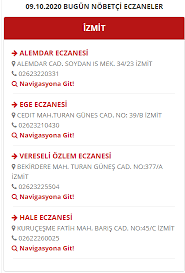 Maili yazan kişi, kocaeli'da acil servis muayenesinden sonra ilaç. Izmit Nobetci Eczaneler 09 10 2020 Mavi Kocaeli Gazetesi