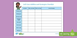 Do not take any medication if you are allergic to it or have medical conditions that could be worsened by any of these medications. Free Editable Self Care Abilities And Strategies Checklist