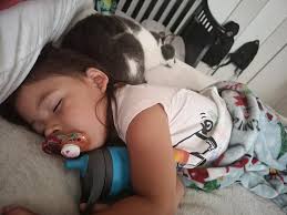 My baby is so tired Pre-school is hard 😆