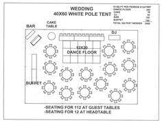Just For A Seating Plan Layout Visual Wedding 40x60 White