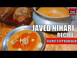 Javed Nihari Recipe By Food Scientist جاوید نہاری ریسیپی Youtube Food Scientist Nihari Recipe Food