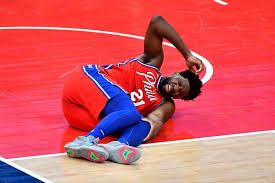 Multiple foot and knee injuries delayed his. Meski Cedera Joel Embiid Mampu Bawa Sixers Tundukkan Wizards Antara News