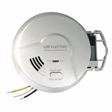Electric for smoke detector installation today. Universal Usi Electric 5 3 4 In Smoke Alarm With 85 Db 10 Feet Audible Alert 120v Ac Dc Hardwired 9 Volt Replaceable B 39cg88 5304 Grainger