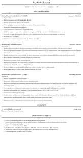 hardware test engineer resume sample