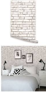 Black And White Bricks Wall Design Create An Elegant Statement With A White Brick Wall Design Ideas Brick Wallpaper Living Room Wallpaper Design For Bedroom Home