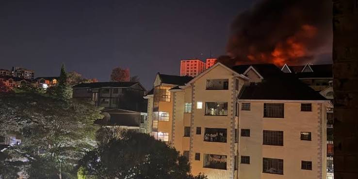 Major Fire Destroys Vehicles at Kilimani Garage as Mechanics Count Losses