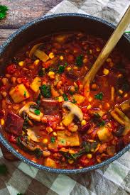 Mix Bean And Sweet Potato Stew Written By Vegan Recipe Stewed Potatoes Vegetarian Stew Mixed Bean Recipes