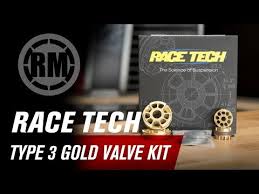 Race Tech Type 3 Motorcycle Fork Gold Valve Kit