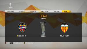 The draw for the uefa europa league round of 16 took place on friday when the participating teams found out their opponents in the next stage of the games will be played in principle on thursday 9 and 16 march at 19:00cet and 21:05cet, with the exact schedule to be confirmed after the draw. Derby Del Turia In Europa League Final Fifacareers