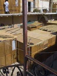 Karena setiap keputusan yang kamu. Elevated View With Sukot Crowded On The Ground And Suka On Balcony Sukot Orthodox Area Jerusalem Photographic Print Eitan Simanor Art Com
