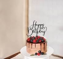 Amazon.com: Happy Birthday Cake Topper Acrylic Double Sided ...