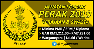 Jawatan kosong terkini kerajaan 2021 (kementerian kesihatan malaysia) kelayakan pt3 / pmr pembantu perawatan kesihatan, gred u11 tarikh. Ratusan Jawatan Kosong Di Negeri Perak Tahun 2019