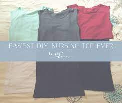 This is another one that was on my old blog that i am. Diy Nursing Top Budget Friendly No Sew Totally Stylish Tenth Moon