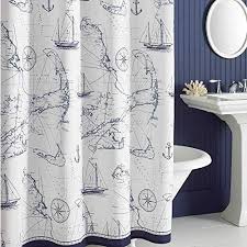 Nautical Curtains Storiestrending Com Nautical Shower Curtains Navy Shower Curtain Fabric Shower Curtains