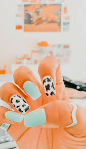 The thing is that there are too many sides to trendy ombre, but sweet one is surely the best. Nails Aesthetic Acrylic Nails Cow Nails Cute Gel Nails