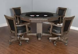 Plank And Hide Rustic Poker Table With Images Solid Wood Dining Table Dining Table Wood Dining Table