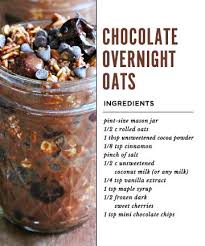How To Make Overnight Oats And 11 Recipes You Can Make Now Chocolate Overnight Oats Food Oats Recipes