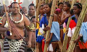 After salaries are paid to the ladies and production costs are covered, some of the money will be. Topless Virgins Parade In Front Of Swazi King To Celebrate Chastity And Unity Daily Mail Online