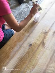 Square the cleats with a carpenter's square so they are running parallel to the ends of the tabletop, then mark their positions with a pencil. Beat Up Table Turned Beautiful Farmhouse Table Provident Home Design