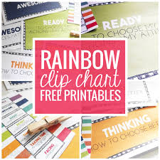 Rainbow Clip Chart Freebie More Teach Junkie