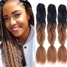 Check out human hair braiding on ebay. Dingxiu 3packs 24inch Ombre Braiding Hair Extensions Afro Jumbo Braids Synthetic Kanekalon Fiber Hair Two Tone Twist Braiding Hair 100g Pack 30 Prices Shop Deals Online Pricecheck