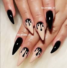 Black And White Drip Nails Mahmoudegypte Nail Photos White Nails Drip Nails