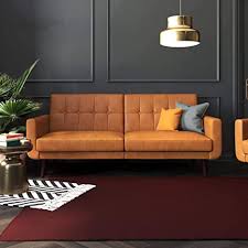 Whatever you're shopping for, we've got it. Amazon Com Better Homes Gardens Nola Sofa Bed Camel Faux Leather Kitchen Dining