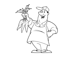 Desenhos do dia do agricultor. Desenho De Agricultor Para Colorir Colorir Com