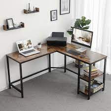 Ivinta gaming desk corner desk l shaped desk computer desk for home office. Williston Forge Enprise L Shape Desk Reviews Wayfair