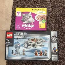 fun day shopping don t worry guys the catfood is not for me its for friday my ferret and lego is for me fun sta cat food lego star wars fun
