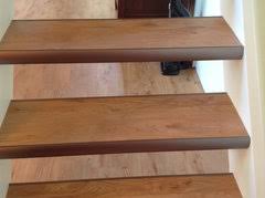 Vinyl can be made in more vibrant colors. Matching Floors Vinyl Plank With Stairs What To Do
