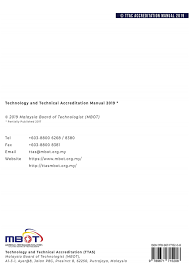 Jalan sultan yahya petra, 54100 kuala lumpur, malaysia. Manual Akreditasi Teknologi Dan Teknikal Mbot 2019 Pages 1 50 Flip Pdf Download Fliphtml5