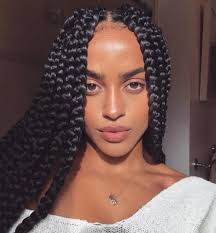 Jumbo box braids make for a quick and easy protective style that is great for hot summer months and for people who don't like to spend much time on styling their hair on a daily basis. Jumbo Box Braids Shyinstar Mississippi Natural Hair Expo Facebook